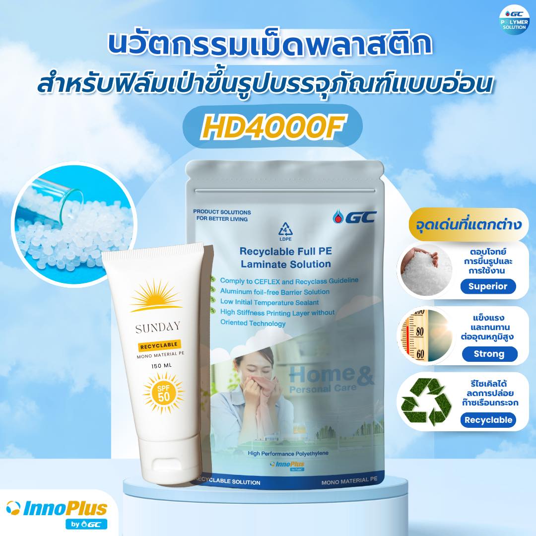 🌱 พลิกโฉมบรรจุภัณฑ์แบบอ่อน ด้วยนวัตกรรมเม็ดพลาสติก HD4000F ที่แตกต่างอย่างยั่งยืน